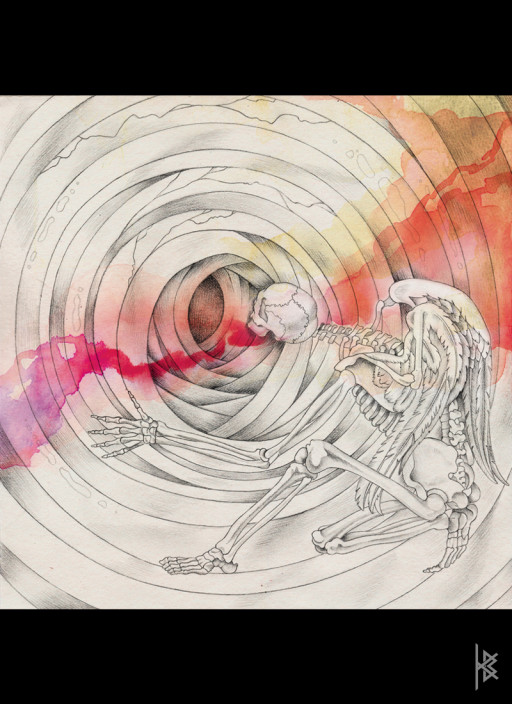 KB. ''Death'' Pencil and Watercolor on Paper, 6'x8'. 2007