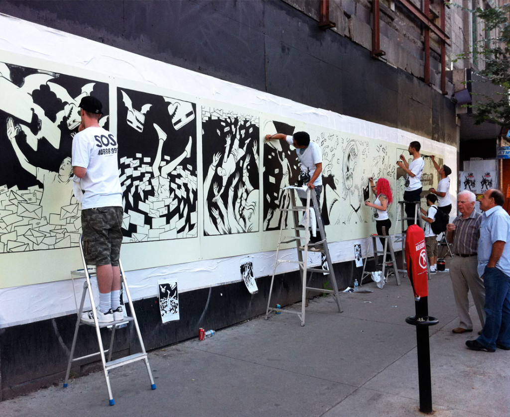 Live Public Painting Installation
